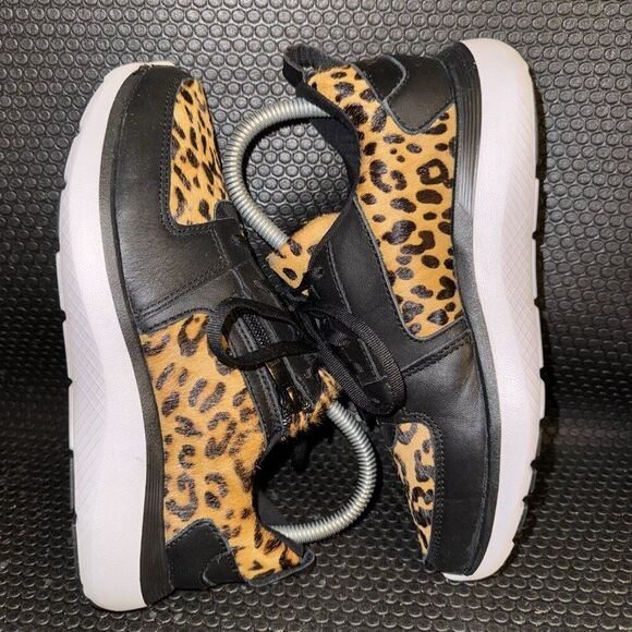 Vionic Remi Leopard Print Casual Comfort Walking Lace Up Sneakers Womens Size 5 - Picture 5 of 8